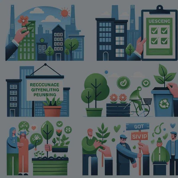 Quelles méthodes pour encourager les habitants d'une ville à participer à des projets de verdissement ?